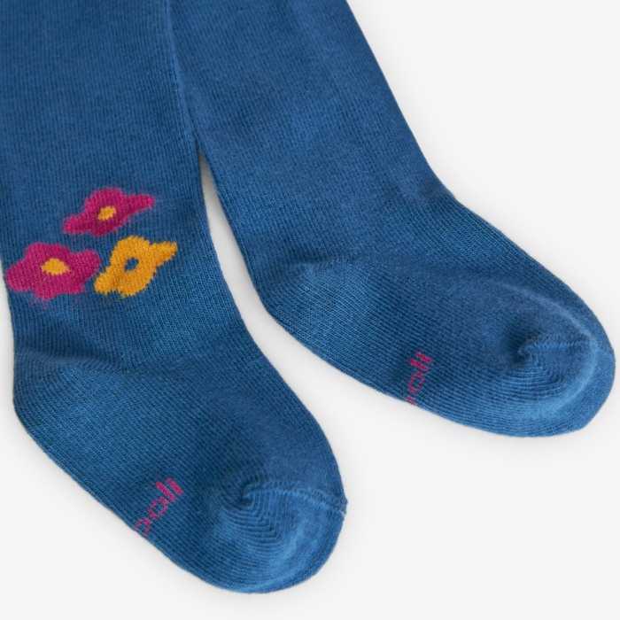 Dres fete 12 luni -8 ani, bumbac better cotton, model floral, albastru, brand Boboli [2]