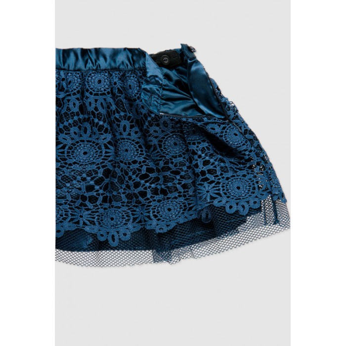 Fusta chic din broderie bleumarin, Boboli [3]