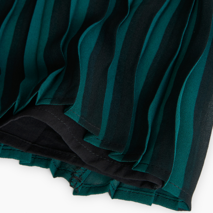 Fusta fete plisata, banda elastica in talie, verde, brand Boboli [5]