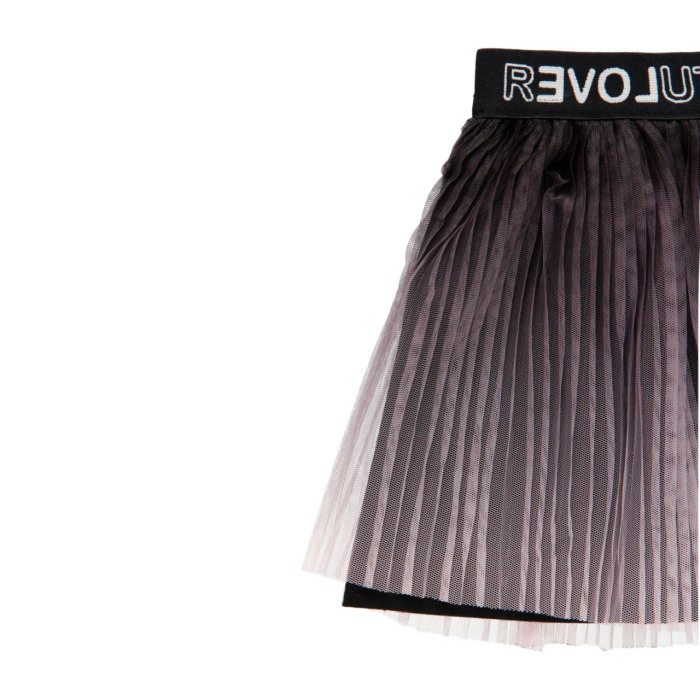 Fusta fetite plisee in degrade, roz, Boboli [4]