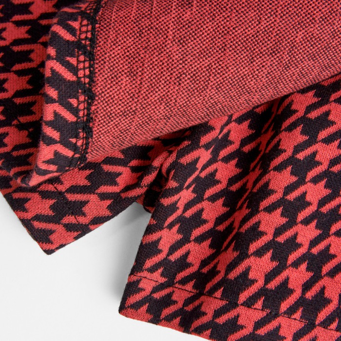 Fusta pantalon fete 4-16 ani, tricot, model gemetric, roz/negru, Boboli [3]