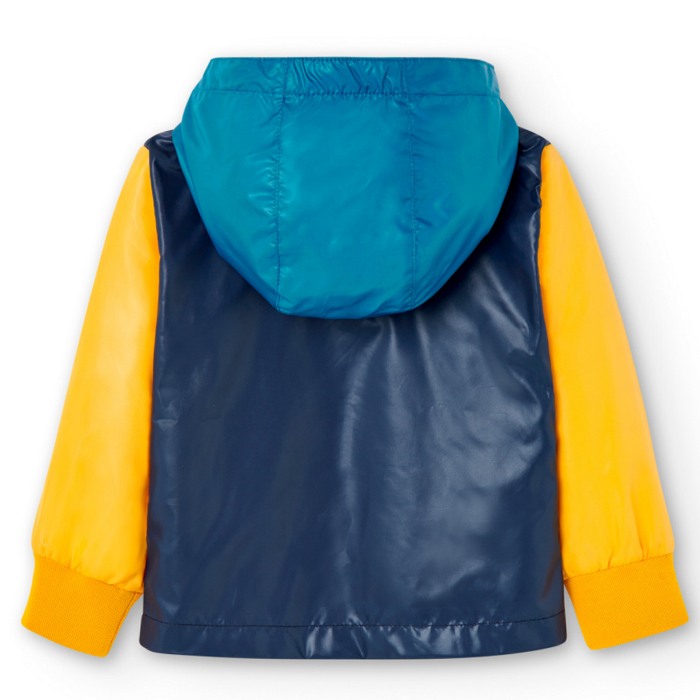 Geaca baiat antivant cu gluga, galbena, Boboli [2]