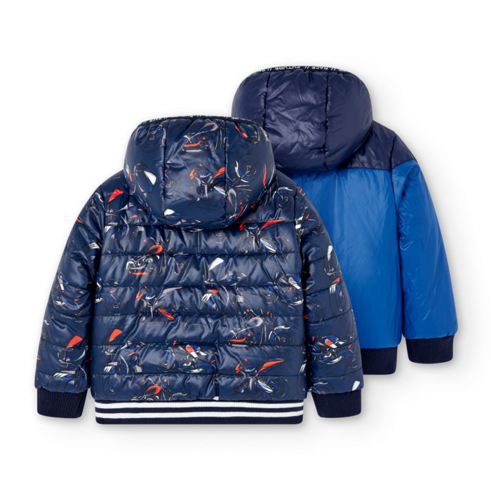Geaca baiat fata reversibila, therno, bleumarin, Boboli [2]