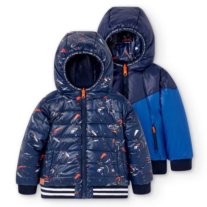 Geaca baiat fata reversibila, therno, bleumarin, Boboli [3]