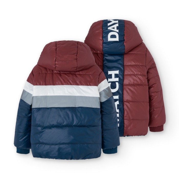 Geaca baiat reversibila, impermeabila, thermo, grena, brand Boboli [3]