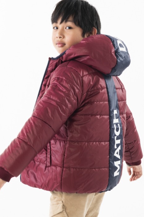 Geaca baiat reversibila, impermeabila, thermo, grena, brand Boboli [1]