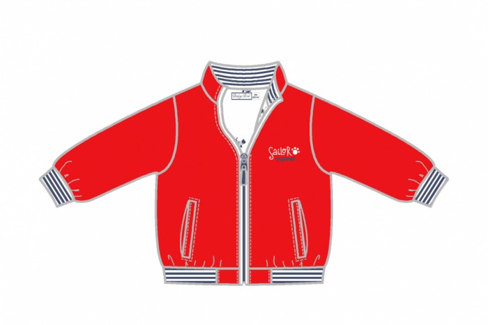 Geaca fas antivant baiat, culoare rosu, Babybol [1]