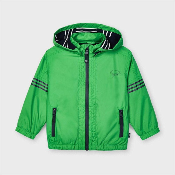 Geaca fas cu gluga baiat ,antivant, verde Mayoral [3]