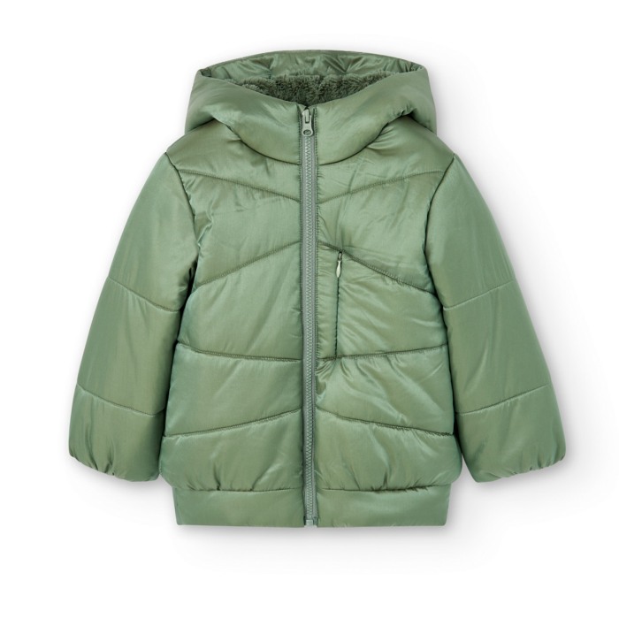 Geaca fete 4-16 ani, saten, captuseala blanita, Boboli [2]