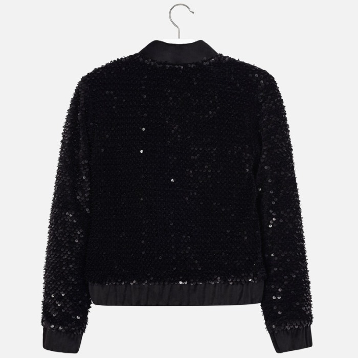 Geaca fete paiete Mayoral, neagra [3]