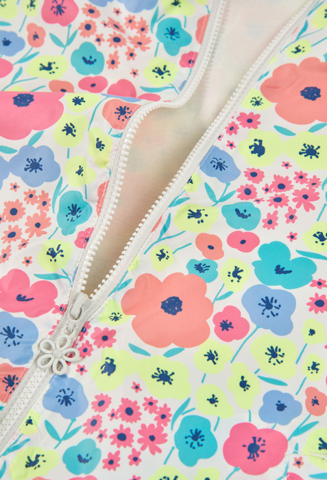 Geaca fete primavara, antivant, gluga, imprimeu floral, brand Boboli [3]