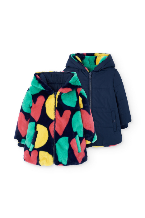 Geaca fete reversibila, multicolor, brand Boboli [8]