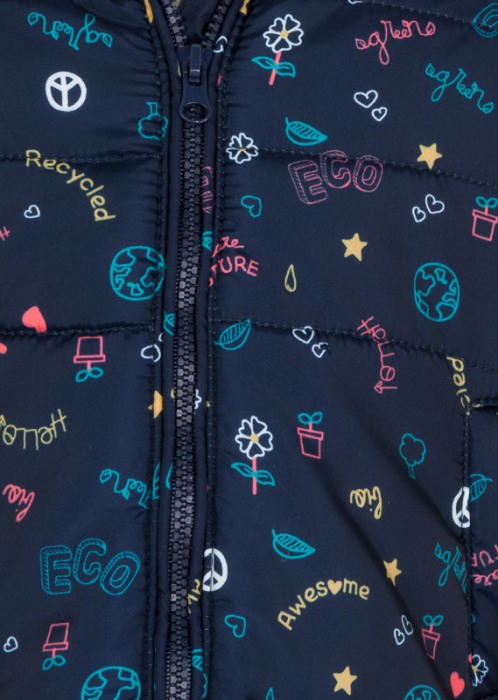 Geaca matlasata fetite 3-24 luni, navy, Losan [3]