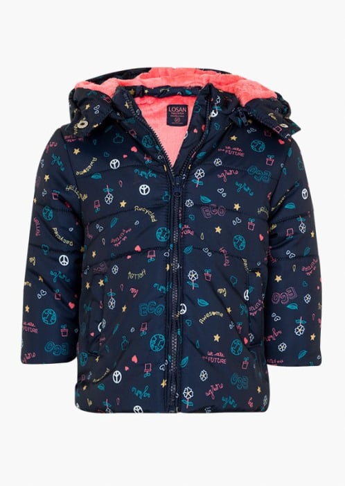 Geaca matlasata fetite 3-24 luni, navy, Losan [1]