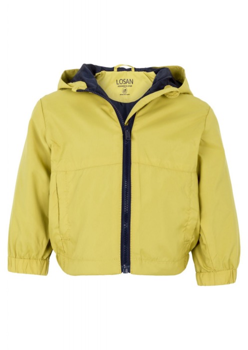 Geaca nylon baiat cu gluga, 3-24 luni, mustar, Losan [1]