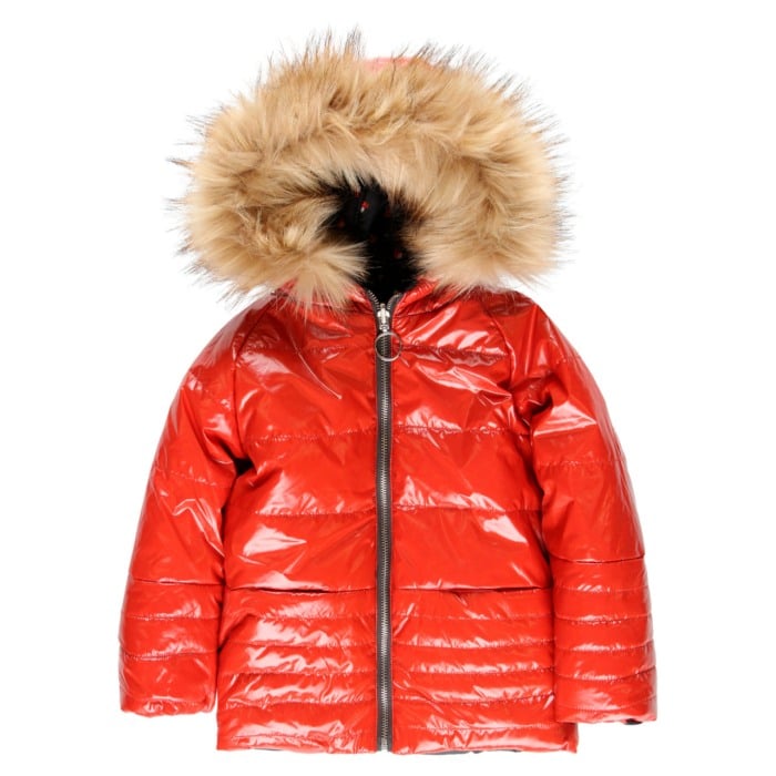 Geaca parka iarna fete 4-16 ani, reversibila, caramizie, Boboli [6]