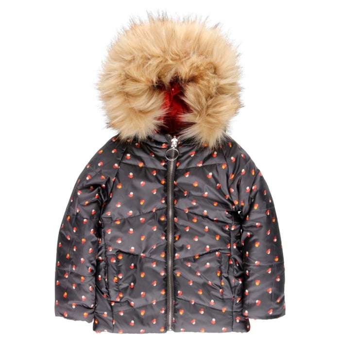 Geaca parka iarna fete 4-16 ani, reversibila, caramizie, Boboli [5]