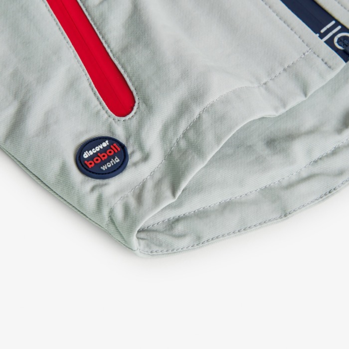 Geaca primavara baieti, gluga, antivant, gri, brand Boboli [5]