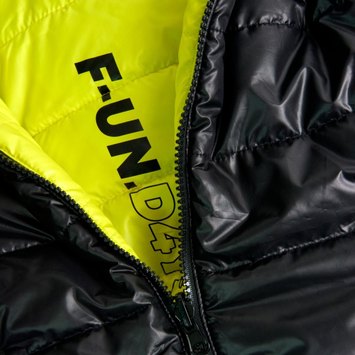 Geaca reversibila baieti 1-8 ani, thermo, neagra/galben, Boboli [5]