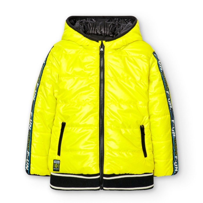 Geaca reversibila baieti 1-8 ani, thermo, neagra/galben, Boboli [3]