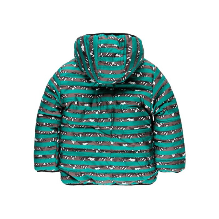 Geaca vatuita baiat, reversibila, verde, Boboli [6]