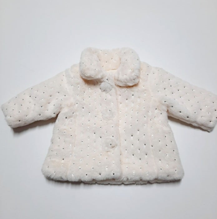 Haina blana fete bej cu stelute argintii, Babybol [4]