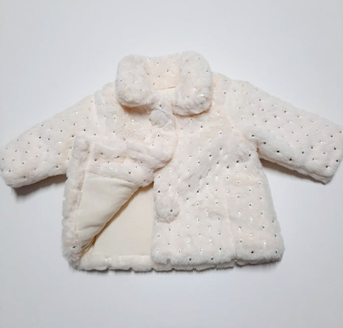 Haina blana fete bej cu stelute argintii, Babybol [3]