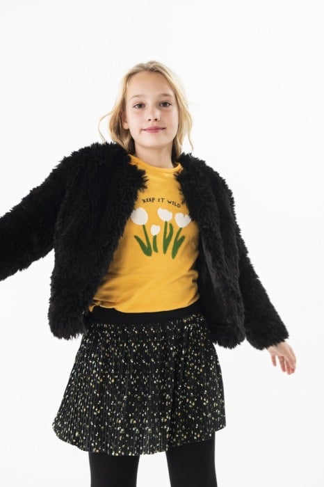 Haina blana fete, model scurt, neagra, brand Boboli [1]
