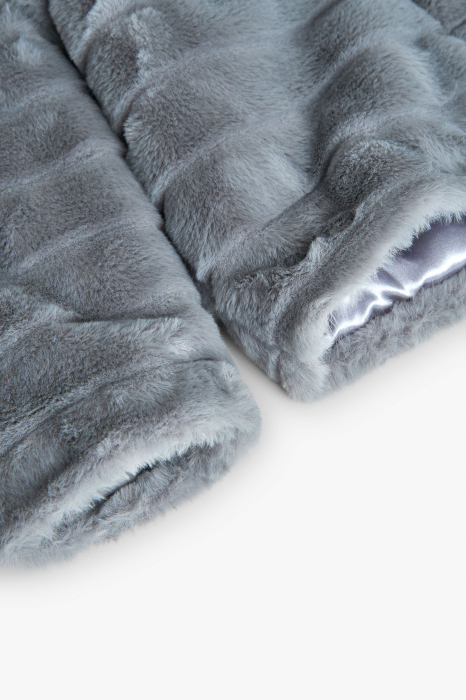 Haina eleganta din blanita fete, gri, brand Boboli [4]