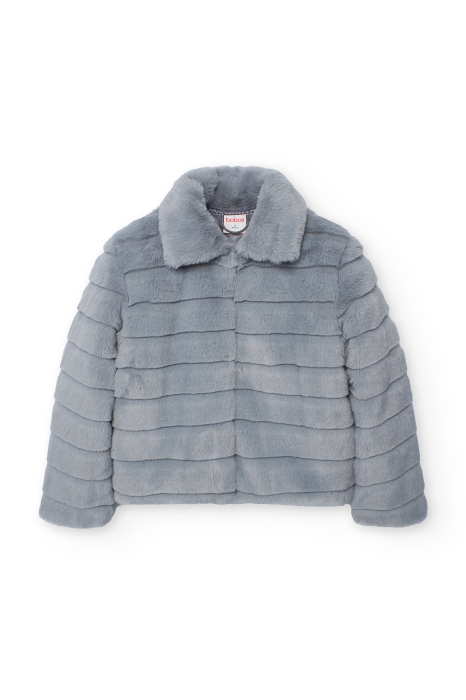 Haina eleganta din blanita fete, gri, brand Boboli [2]