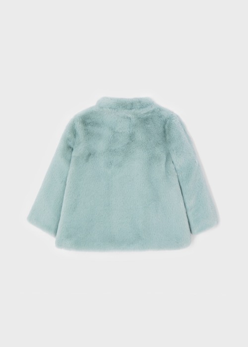 Haina fetite din blanita, funda aplicata, culoare aqua [2]