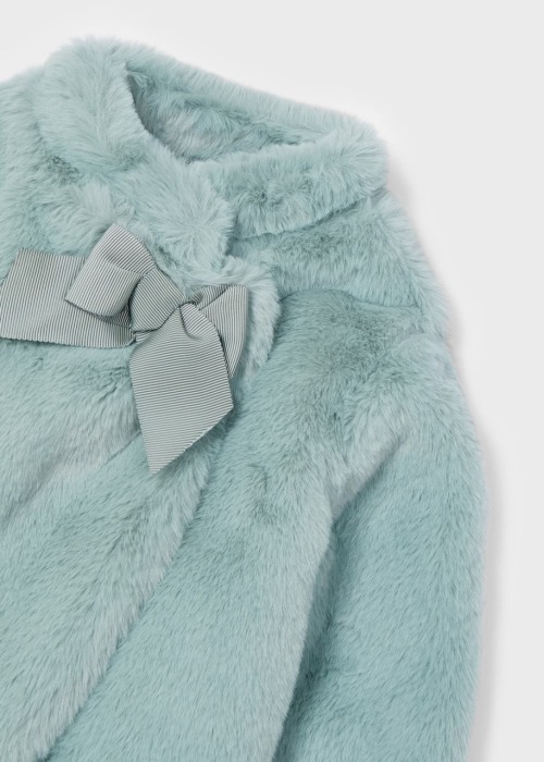 Haina fetite din blanita, funda aplicata, culoare aqua [3]