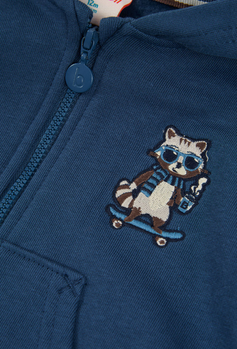 Hanorac baieti 1-10 ani, bumbac better cotton, broderie raton, brand BOBOLI [3]
