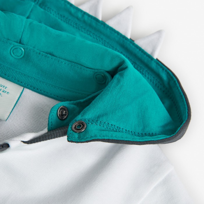 Hanorac baieti, bumbac better cotton, gluga detasabila, BOBOLI [3]