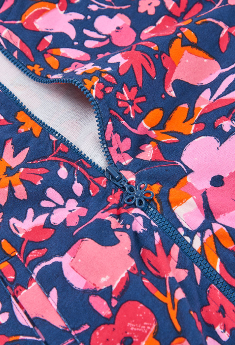 Hanorac fete 1-10 ani, bumbac better cotton, gluga, imprimeu floral, brand Boboli [3]