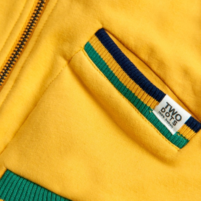 Hanorac fete bumbac cu gluga, galben, Boboli [4]