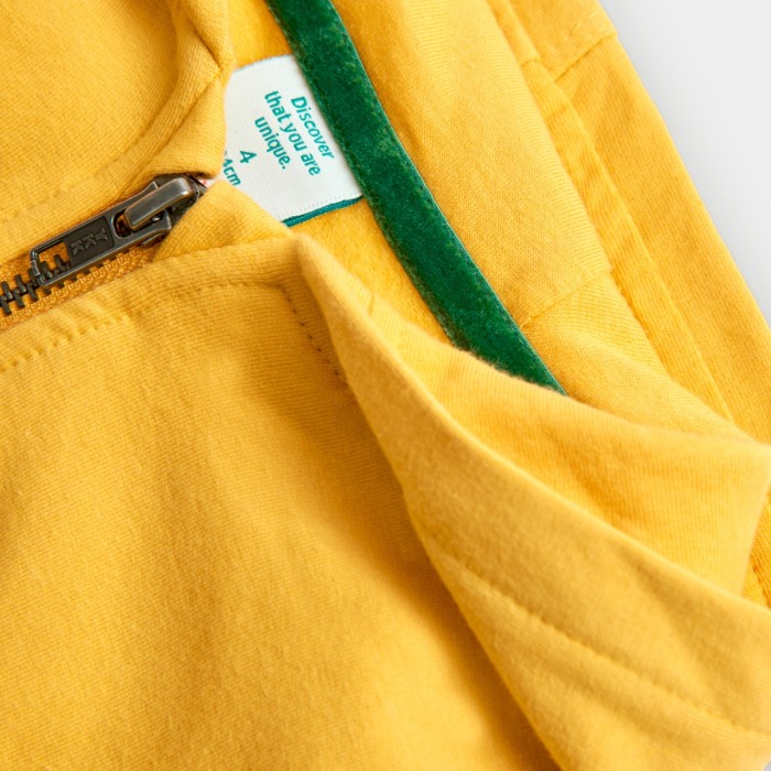 Hanorac fete bumbac cu gluga, galben, Boboli [3]