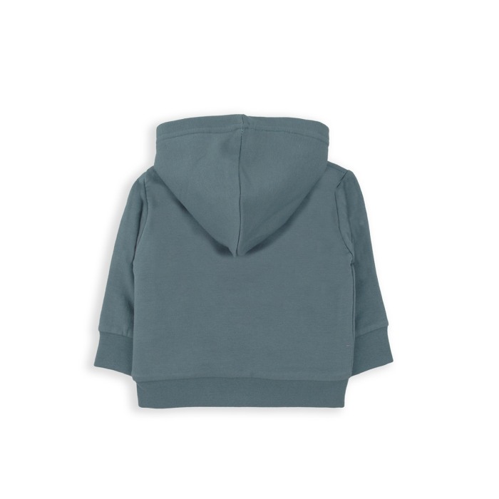 Hanorac fetite cu gluga, imprimeu fluturi, turcoaz, Babybol [2]