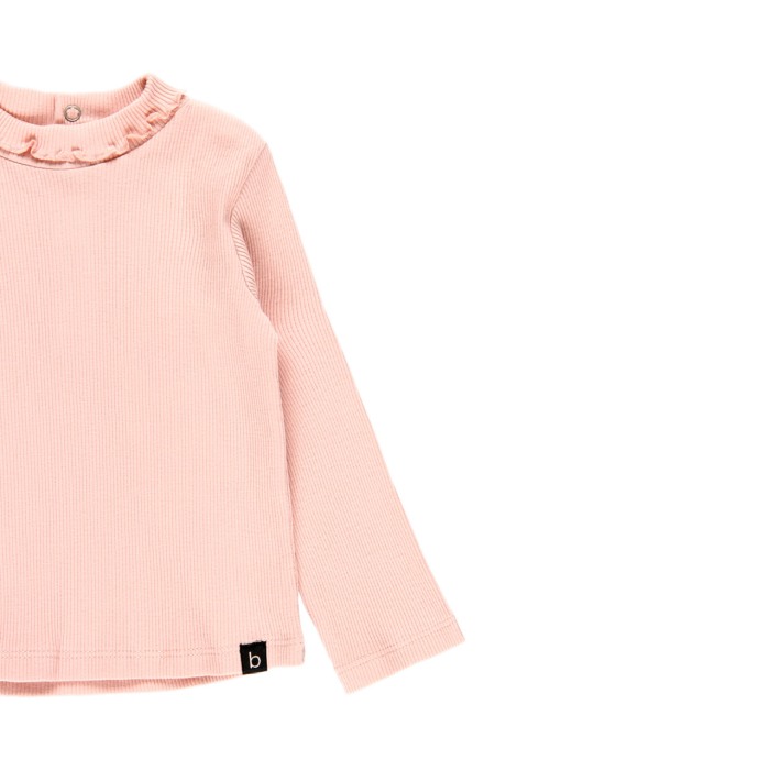 Helanca fete pe gat, bumbac, roz pudra, Boboli [3]