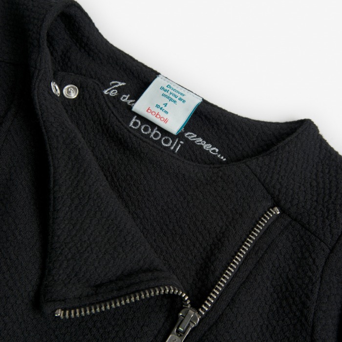 Jacheta fete, model in relief, neagra, Boboli [4]