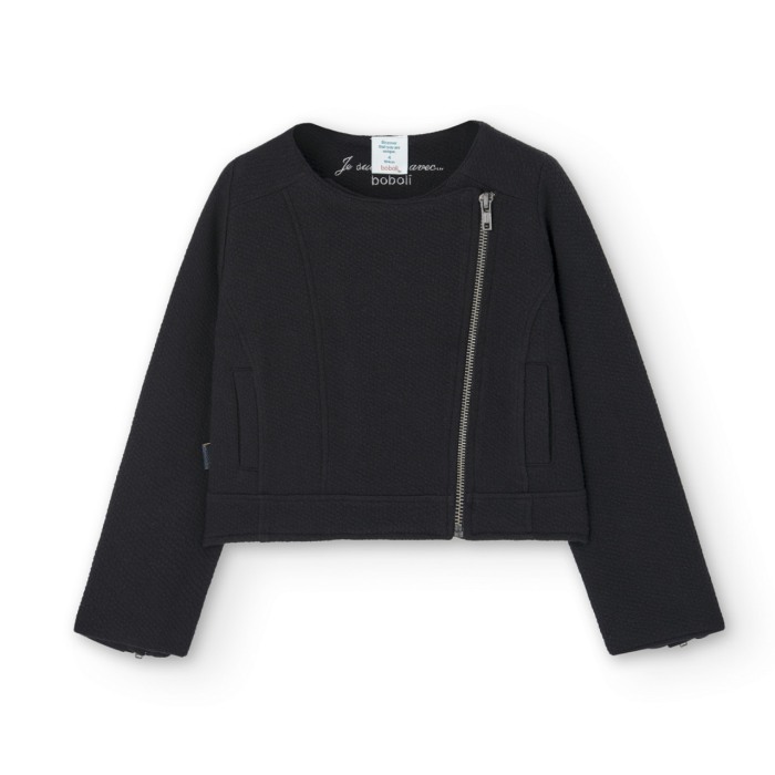 Jacheta fete, model in relief, neagra, Boboli [2]