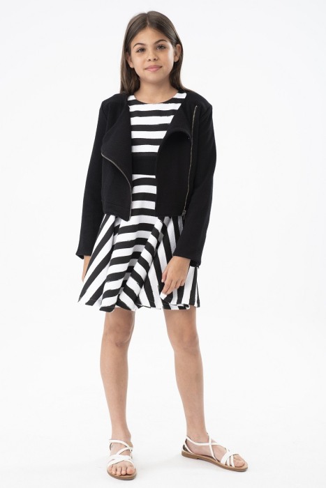 Jacheta fete, model in relief, neagra, Boboli [1]