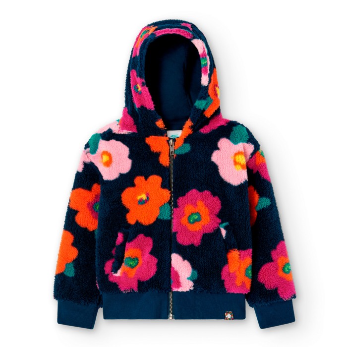 Jacheta fetite flufy, imprimeu floral, Boboli [6]