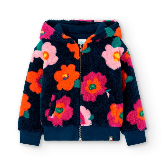 Jacheta fetite flufy, imprimeu floral, Boboli [1]