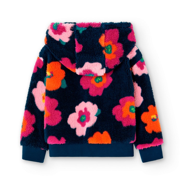 Jacheta fetite flufy, imprimeu floral, Boboli [2]