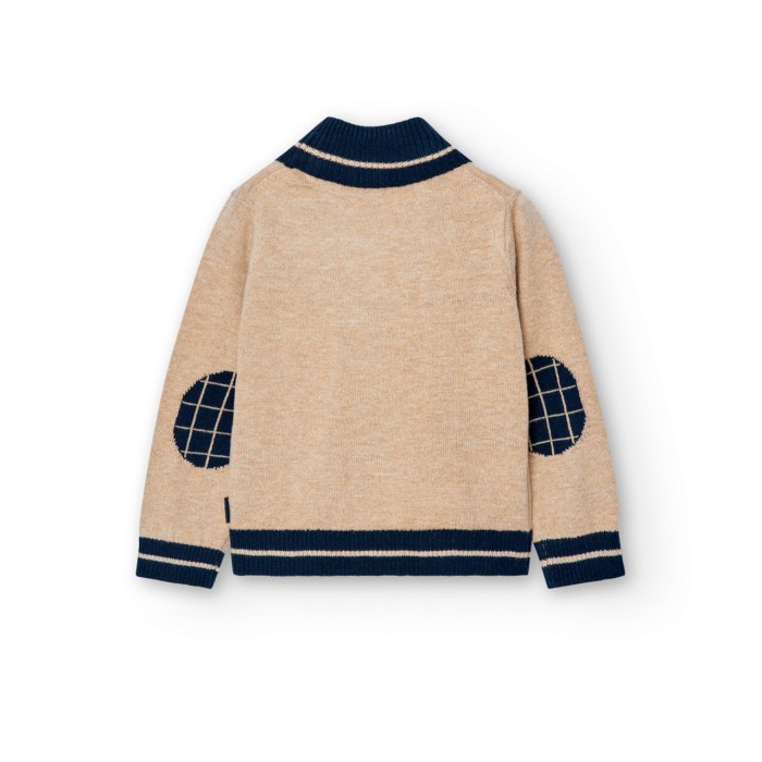 Jacheta tricot baiat, bej, Boboli [2]