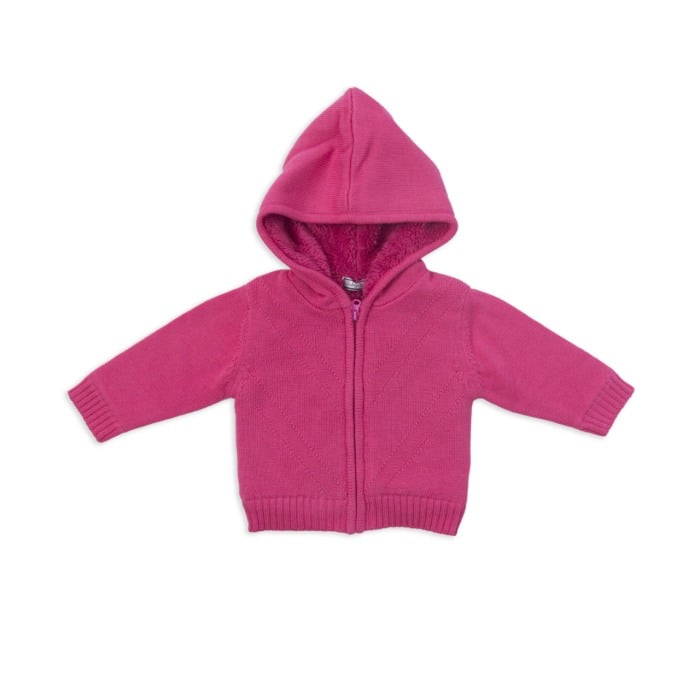 Jacheta tricotata bebe fetita, fucsia, Babybol [1]