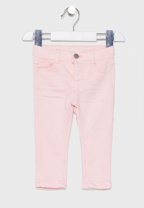 Pantalon fete jeans strech, roz, Babybol [1]