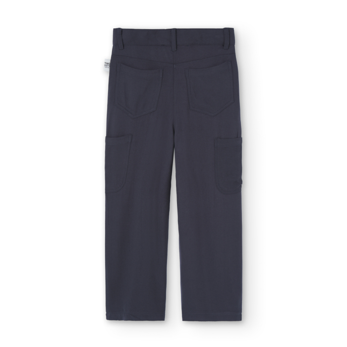 Pantalon lung fete, vascoza, model lejer, gri, brand Boboli [2]