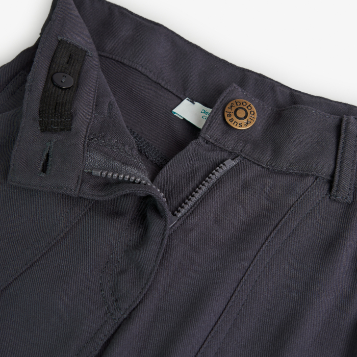Pantalon lung fete, vascoza, model lejer, gri, brand Boboli [3]